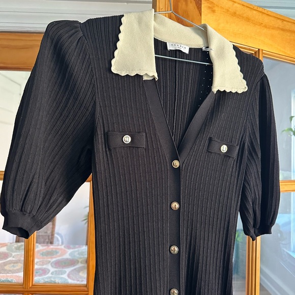 Sandro Contrast Color Dress - Picture 4 of 7